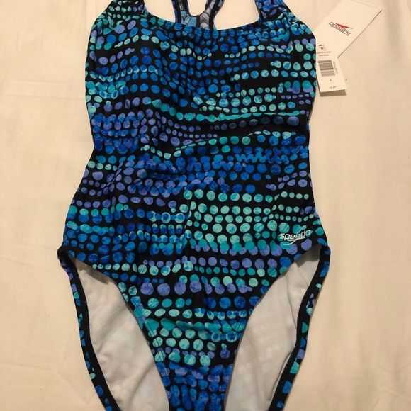 NWT Speedo Swimsuit Size 6 - Picture 2 of 4